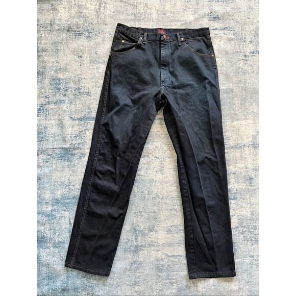 Wrangler Deep Indigo Cowboy Cut Western Relaxed Fit Jeans 38 x 34 - Picture 1 of 7